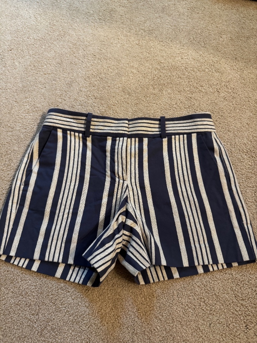 Blue and cream Ann Taylor shorts
